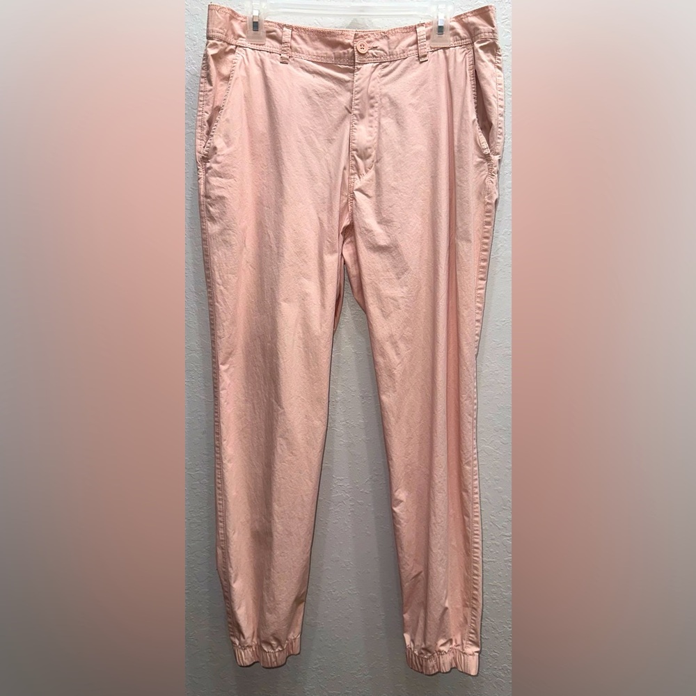 Men’s H& M Divided Light Pink Elastic Ankles Lightweight Joggers Size 33x30